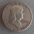 Franklin Half Dollar Coin 1953 Mintmark: none