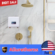 110V 5500W Tankless Instant Heater Electric Shower Kitchen Kettle Bathtub US
