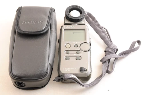 Sekonic Flash Master L-358 Digital Light Exposure Meter NEAR MINT+ w/Case Japan