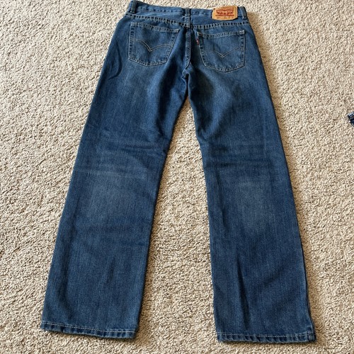 Boys Size 14 Reg Levi's 505 Blue Denim Jeans Excellent Condition 27x27 - Picture 2 of 5