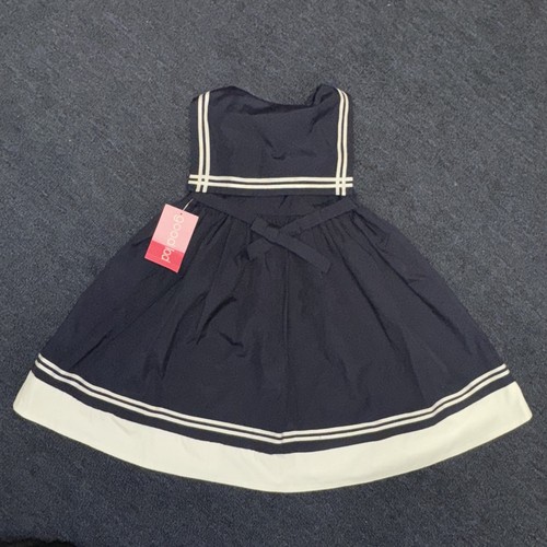 New Good Lad Girl’s Size 4T Dress Navy Nautica Sailor Collar and Red Dress 4T - Picture 10 of 13