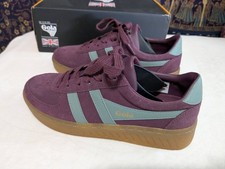GOLA Classics Women's Grandslam Suede Sneakers Wine/Green New in Box US Size 7