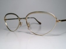 NOS Ladies Metal Sun/ Eyeglasses Frame Econo Spec Inc. "Lydia" Gold 54-20 Lg