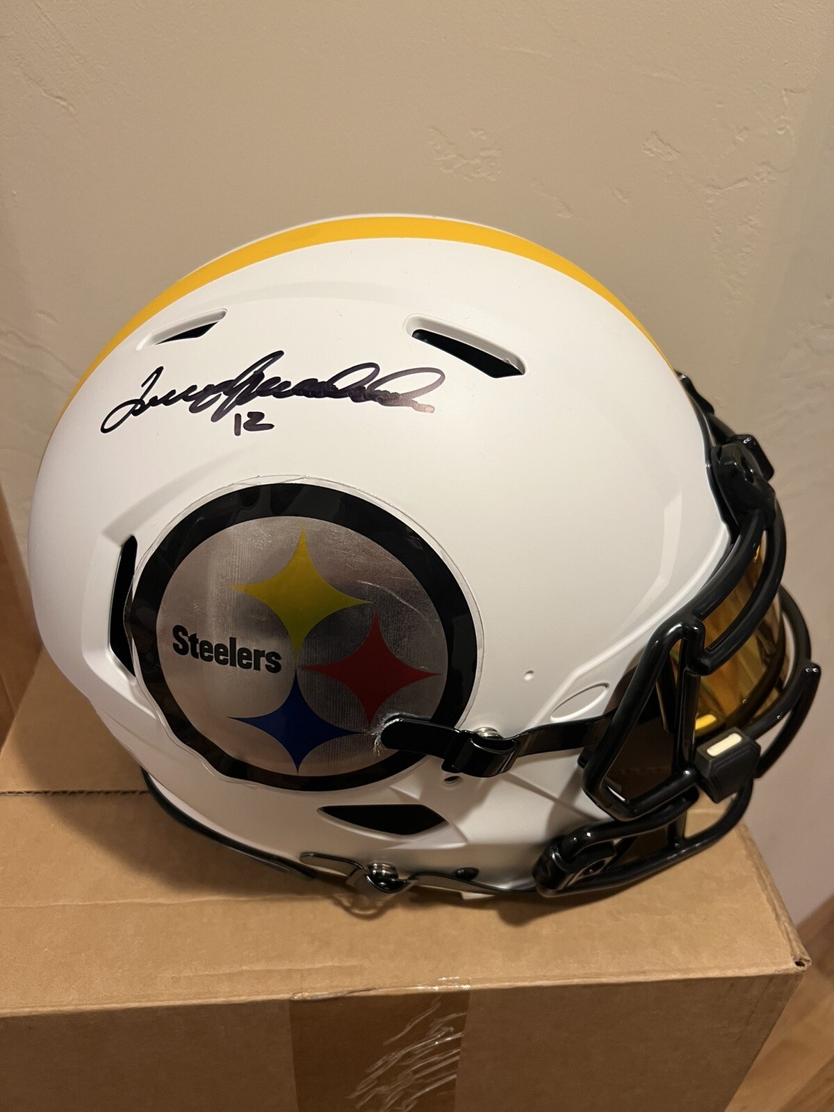 Terry Bradshaw Autographed Signed Pittsburgh Steelers Steelers Lunar Full Size Authentic Helmet W/ Visor Beckett 