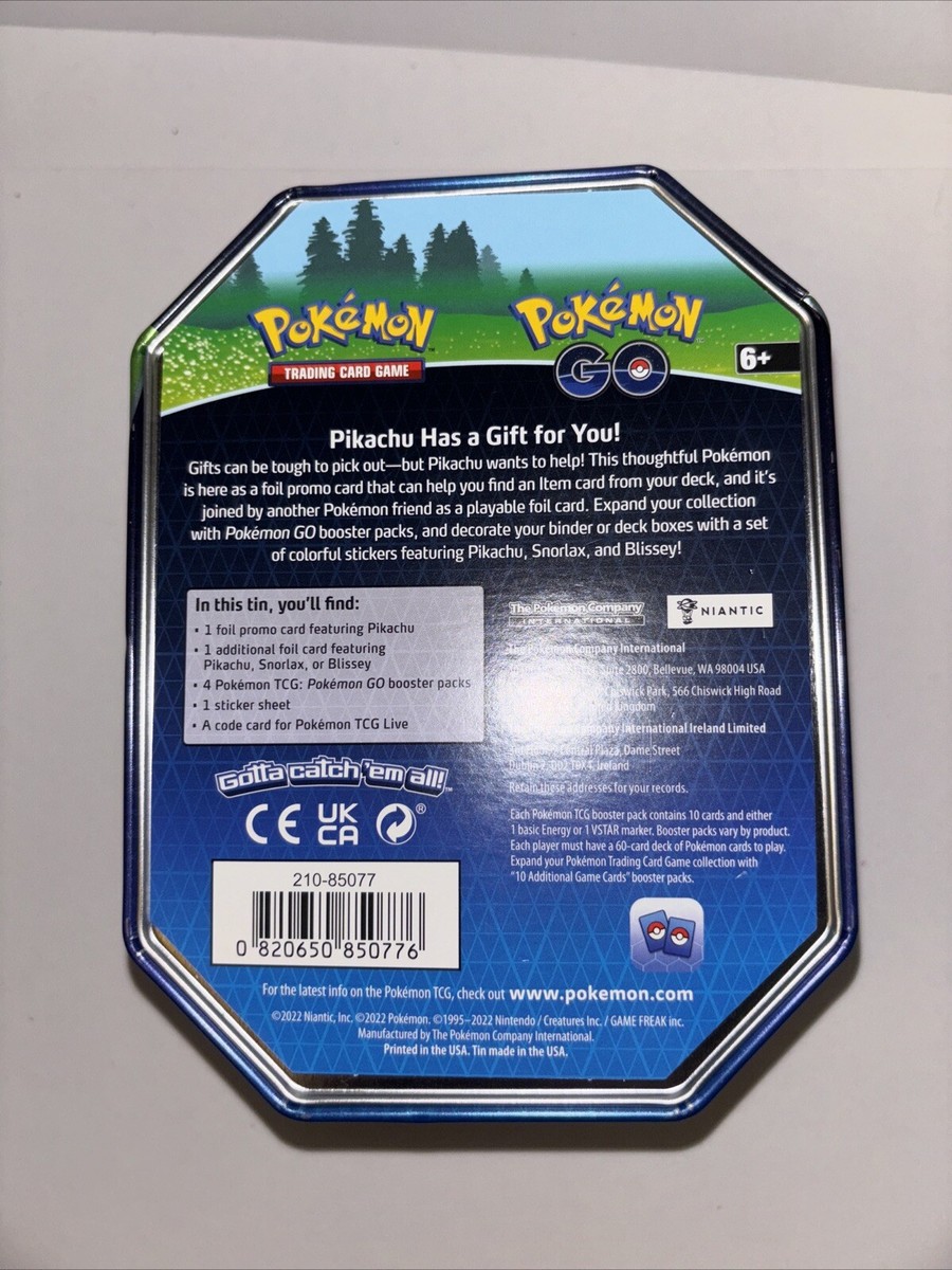 Pokemon Go Snorlax Tin Trading Cards Collectors Item | eBay