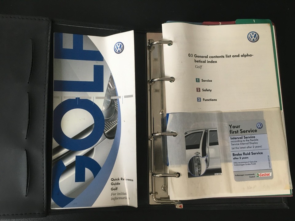 Genuine VW GOLF MK5 OWNER HANDBOOK OPERATOR MANUAL WALLET SET 03-08 | eBay UK