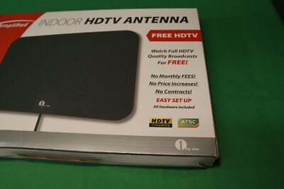 ViewTV Flat HD Digital Indoor Amplified TV Antenna with Amplifier 50 Miles Range