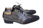 Esquivel Los Angeles Handmade Gray Black Rocker Beaded Wingtip Special Shoe 11 — photo 3