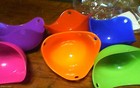 Set of 6 Silicone Egg Pouchers Multicolor-NIB