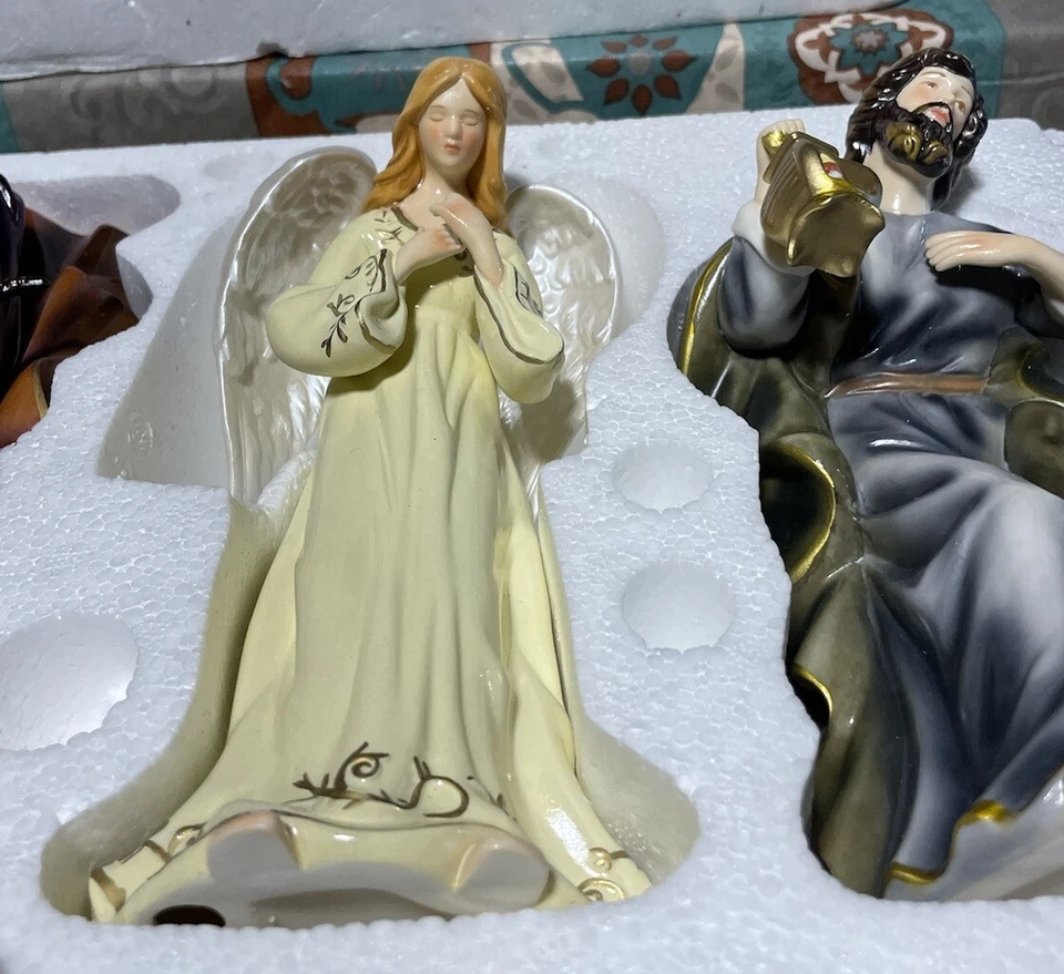 Homco домашние интерьеры фарфора Рождество полный 11 изделий красивый - Изображение 4 из 4