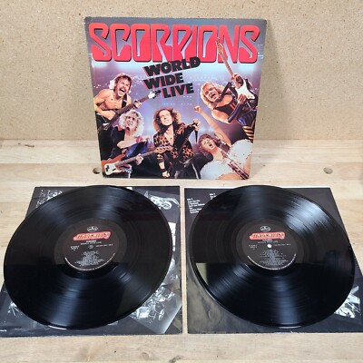 SCORPIONS - World Wide Live 2x LP 1985 Mercury 422-824 344-1 M-2 