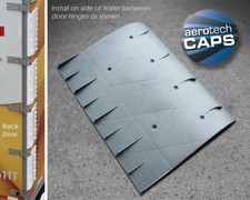 Rear Side Fairings Kit (set of 8) - White - For Semi-Trucks by Aerotech Caps