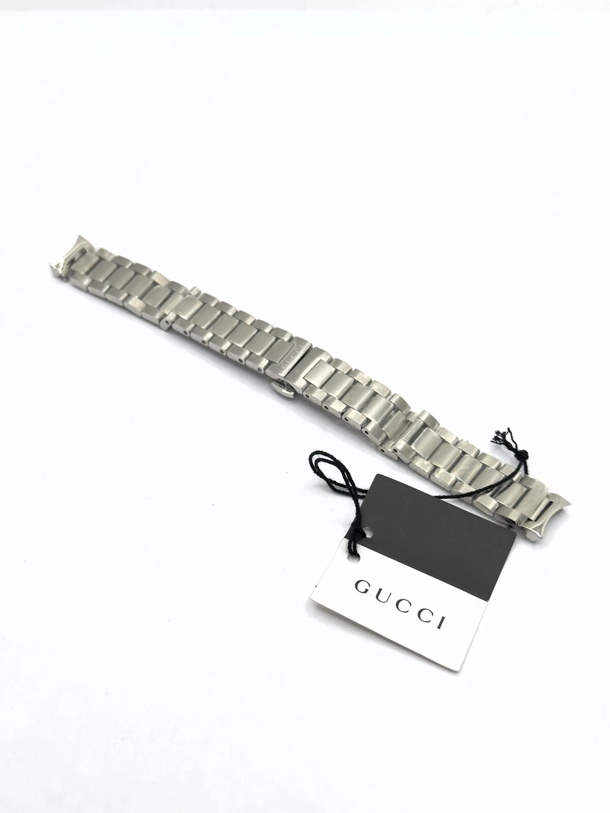 Véritable bracelet Gucci 14 mm en acier inoxydable pour montre femme YA126552 G Timeless