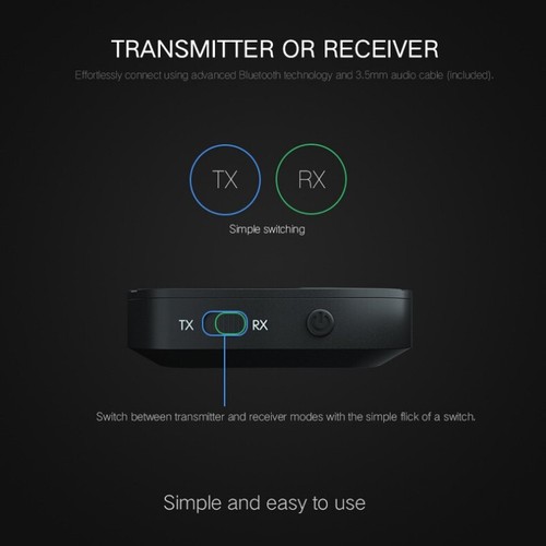2 in 1 Bluetooth Transmitter Receiver Wireless Stereo Adapter for TV Car Audio - Photo 7/11