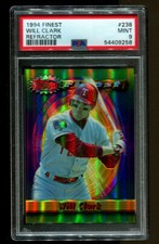 1994 Finest #238 Will Clark Refractor Card - PSA 9