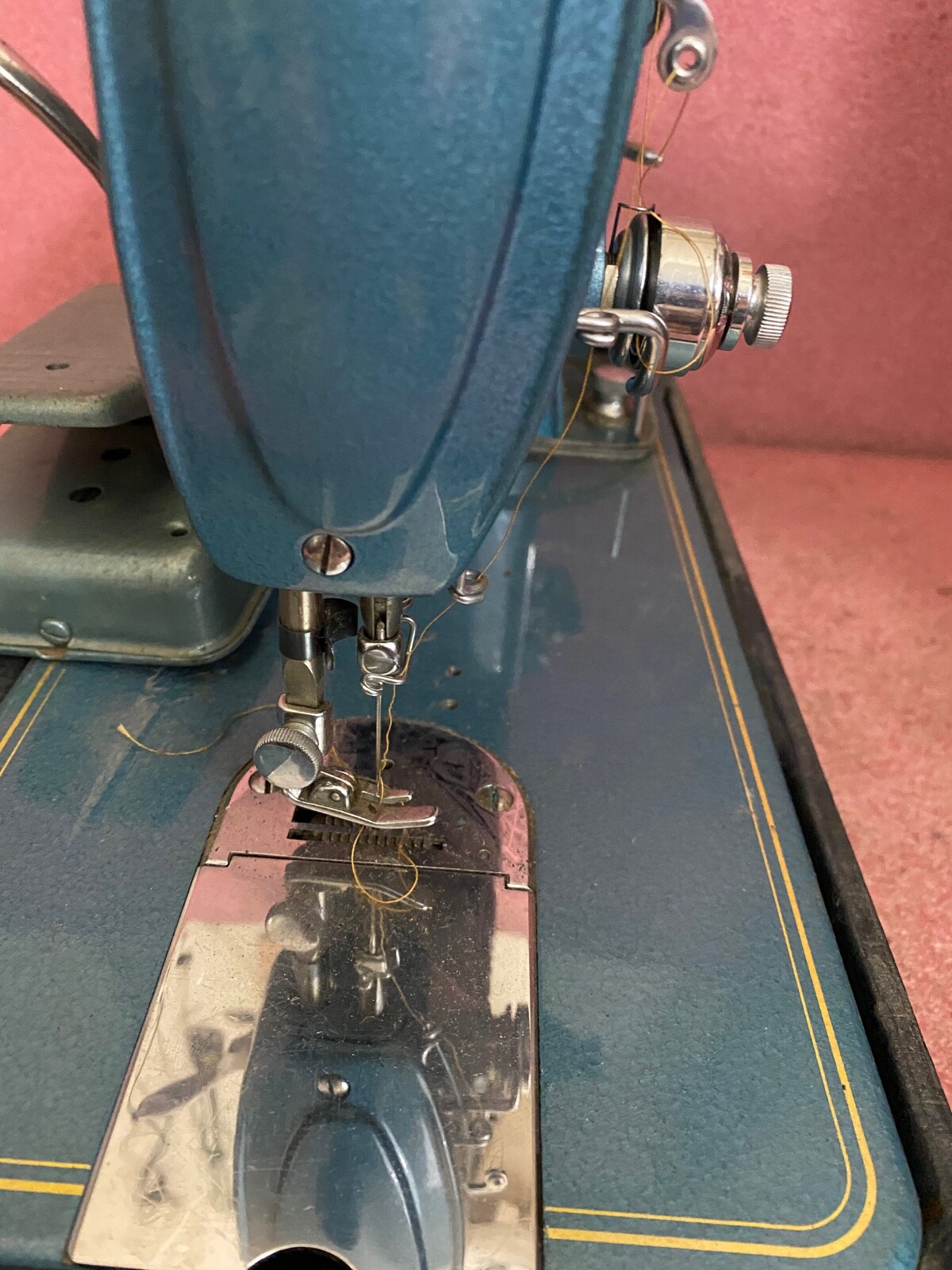 Vintage RARE Triumph Precision Special De Luxe Sewing Machine Made In