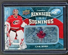 2009-10 Upper Deck Ice Rinkside Signings Canadian #RSCW Cam Ward       *11342