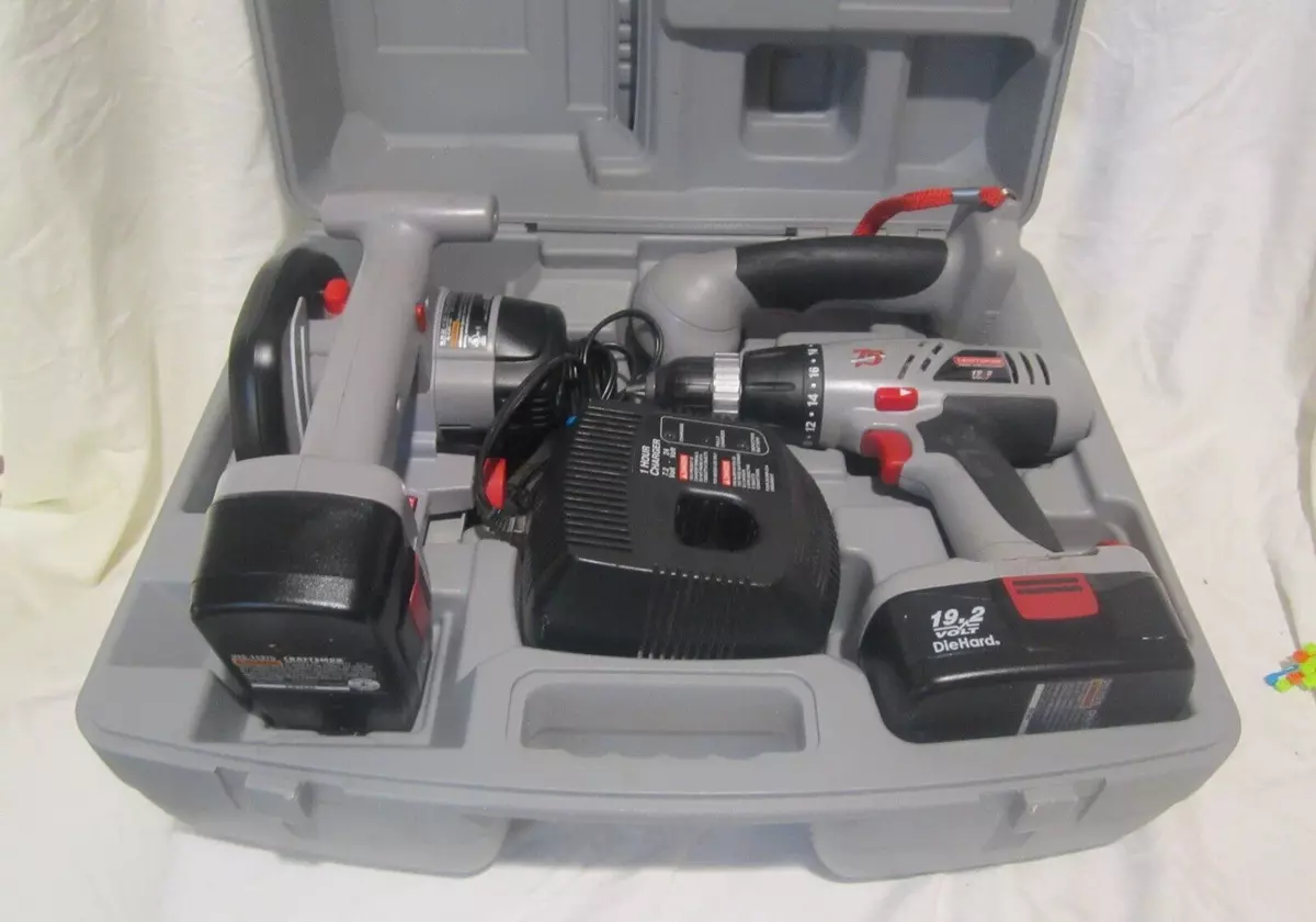 Craftsman 75th Anniversary Special Edition 19.2V Cordless Saw Drill Light Case