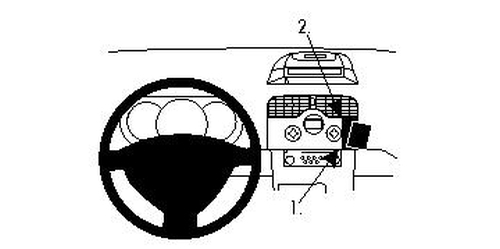Brodit Proclip 854207 Montagekonsole FüR Renault Kangoo Baujahr 2008 - 2013-image