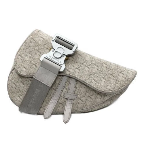 Sacoche de selle Christian Dior 02 BO 1119 sac à main blanc cassé body bag
