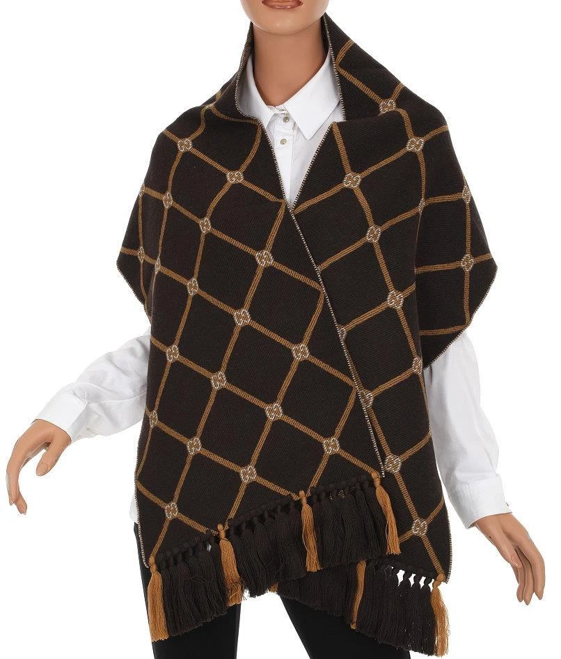 CHÂLE ÉCHARPE EN LAINE NEUF LOGO GUCCI SONET GG