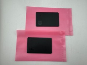 [2-PACK] TILE SLIM (BLACK) BLUETOOTH WALLET TRACKER FINDER - [RE-23001] - [USED]