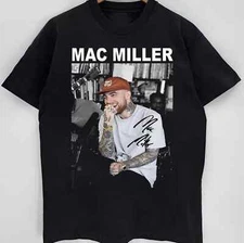 Mac Miller Short Sleeve Black Cotton Unisex T-Shirt All size