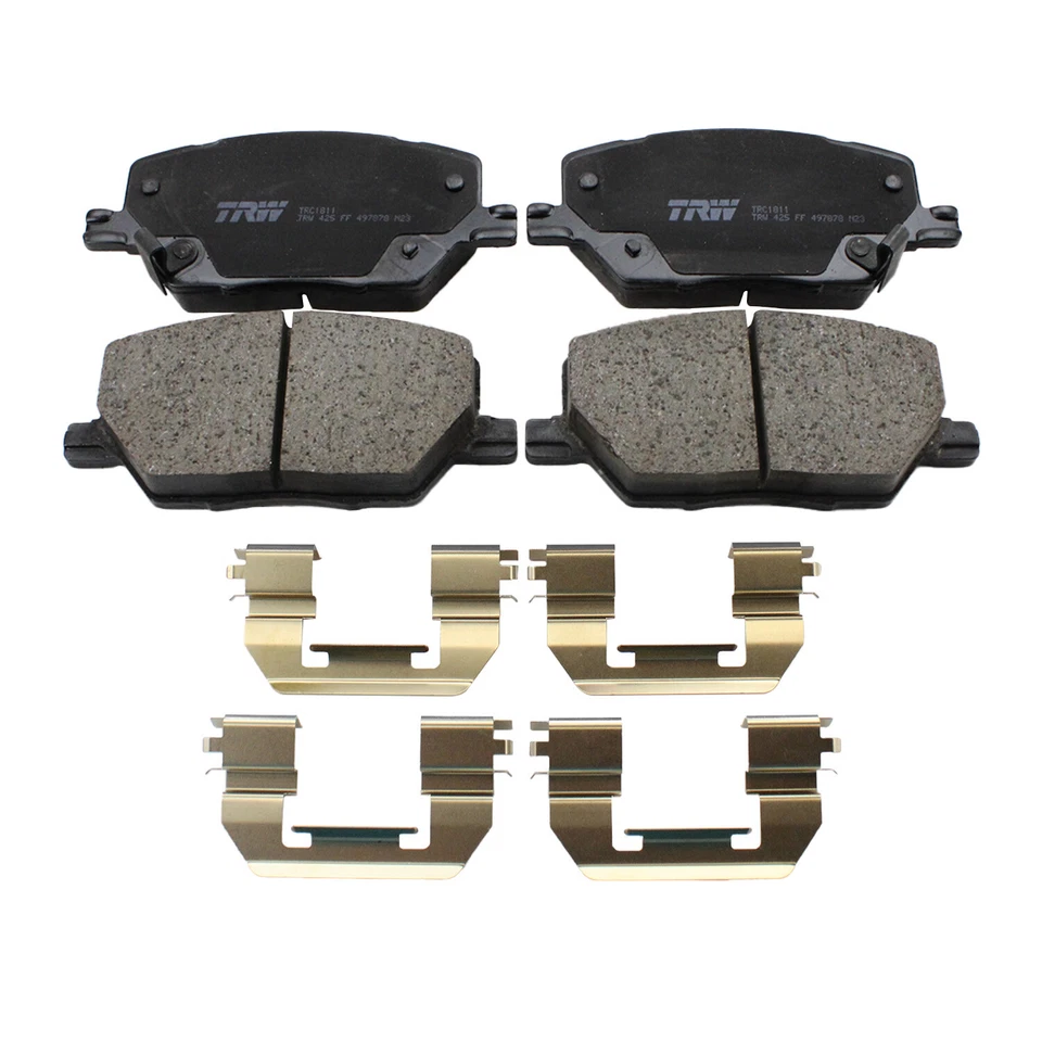 Juego de pastillas de freno delanteras ranuradas de cerámica TRW Pro para Fiat 500X Jeep Compass Renegade Foto 2 de 4