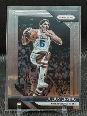 JULIUS ERVING 2018-19 PRIZM 76ERS UMASS MINUTEMEN D2