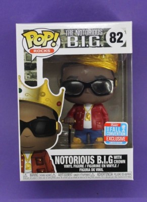 FUNKO POP ROCKS #82 NOTORIOUS B.I.G. (with CROWN 2018 NYCC/FCE