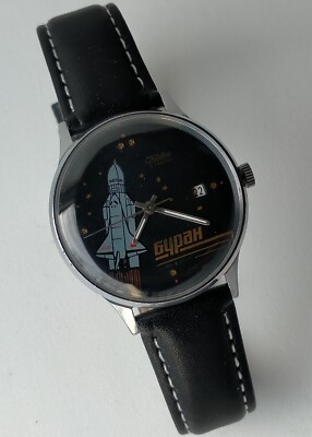Slava 2414 Buran Model 3991231 Original Vintage Soviet Mechanical Watch 1980s