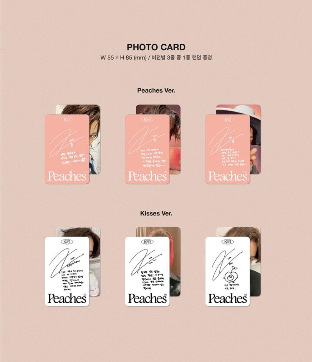 KAI - 2nd Mini Album [Peaches] Peaches Ver. Official Poster Kisses Ver