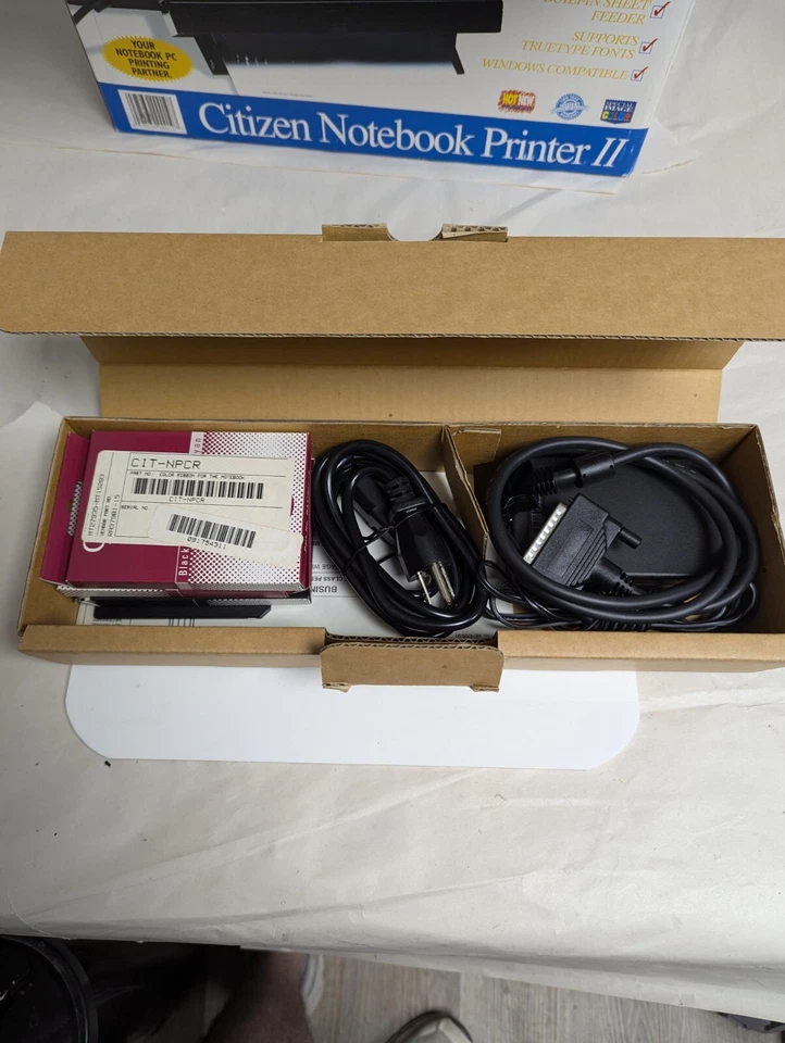 Vintage Citizen Notebook Printer II almost complete  IN BOX! Printer Damage - Image 2 of 4