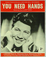 You Need Hands by Roy Irwin Piano Vocal Sheet Music Max Bygraves Vintage
