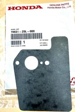 OEM HONDA 19651-Z0L-000 GCV160 GCV190 GSV190 engine AIR GUIDE GASKET