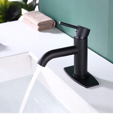 Usanitary Single Handle Bathroom Lavatory Faucet Matte Black NIB