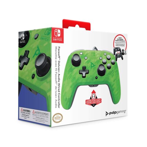 PDP Gaming Faceoff Deluxe+ Wired Switch Pro  (Nintendo Switch) (Importación USA) - Imagen 1 de 10