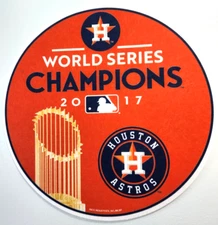 2017 World Series Champions Houston Astros Round Pennant 14 1/2 X 14 1/2