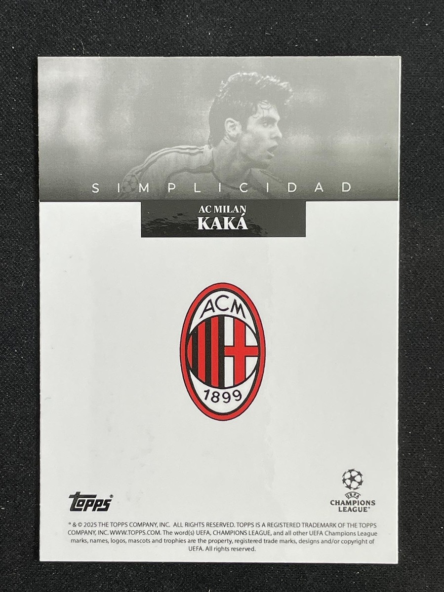 Kaka 2025 Topps Simplicidad Simplicity AC Milan Legend Card | eBay