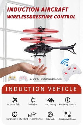 Induktionsflugzeug Hubschrauber Spielzeug Fernbedienungssteuerung Flugzeug Indoor Fliegendes Spielzeug Geschenk