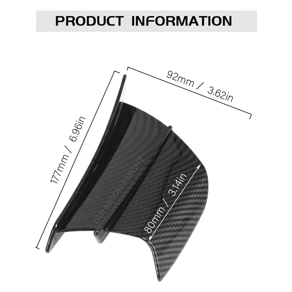 For Aprilia RSV4 Tuono V4 660 RS660 Side Winglet Aerodynamic Wings Carbon Fibre — 第 3/4 张图片