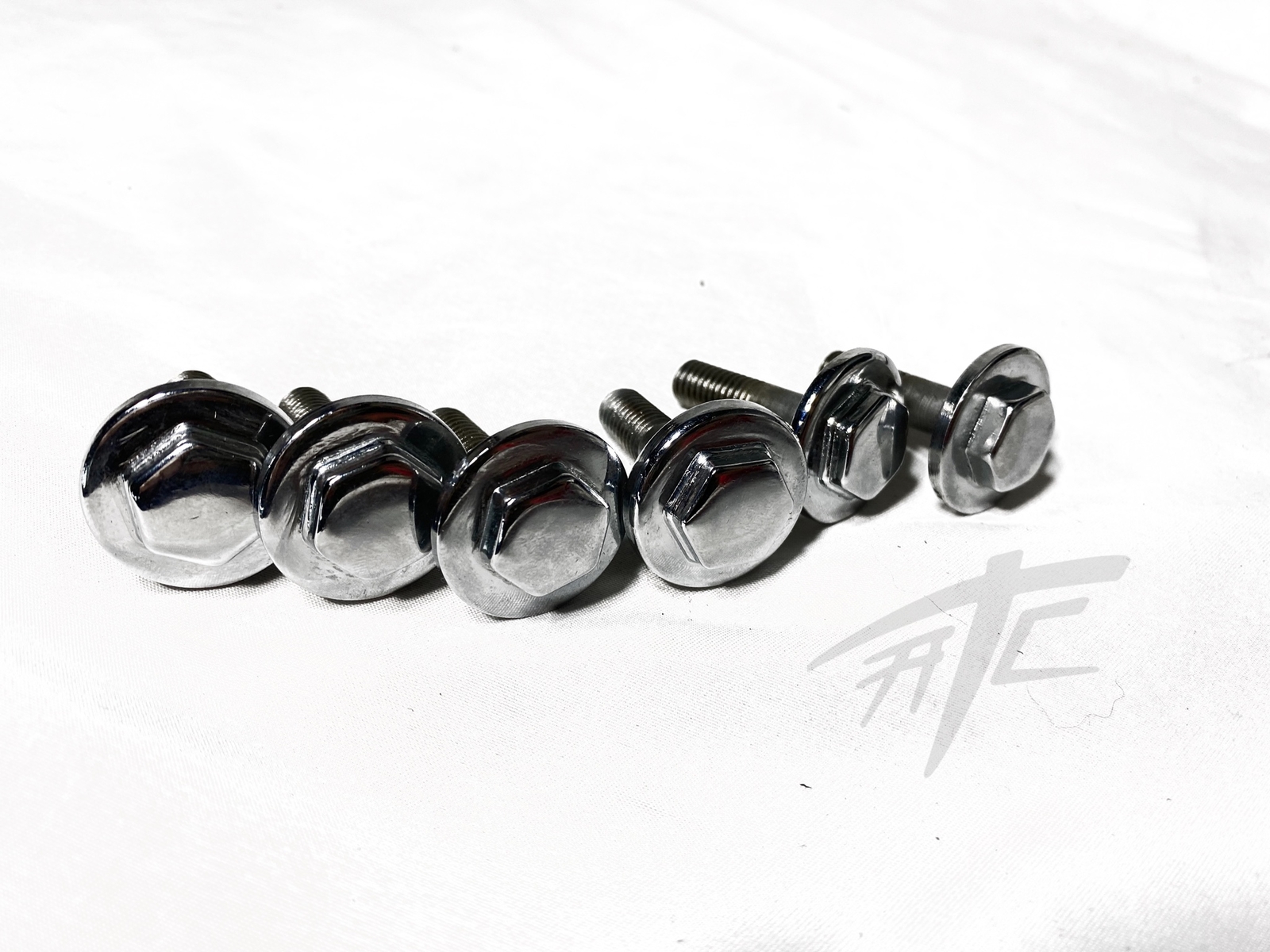 HAYABUSA SMOOTH CHROME FOOT PEG BRACKET BOLTS (6) 20082020 SUZUKI