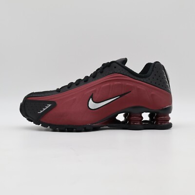 AR3565-009 Nike Shox R4 Black Metallic Silver Team Red (Women's
