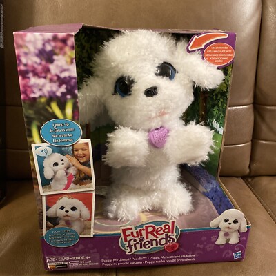 New FurReal Friends Poppy My Jumpin’ Poodle White SOUNDS MOVES FACTORY  SEALED