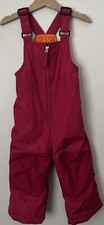 Lands' End Size 2T Snowbib Overalls Ski Pants Snowsuit Pink Insulated Squall