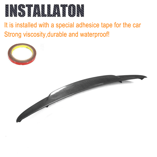 Fit For Jaguar XE XEL X760 2016-18 REAL Carbon Fiber Rear Trunk Spoiler Wing Lip - Picture 9 of 11