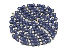 Single Speed Bmx Chain Blue/Chrome Old School Bmx 1/2x1/8x112