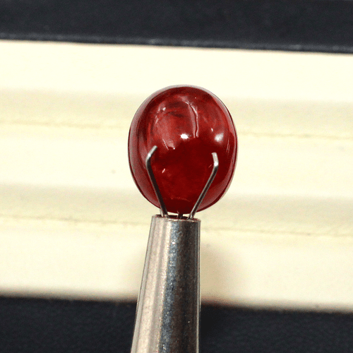 Certified 8.8 Cts Natural Spessartine Untreated Oval Cabochon Top Grade Gemstone - Picture 4 of 12