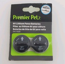 Premier Pet Guardian 6V Lithium Fence Batteries GAC11-16351 2pk NEW Sealed