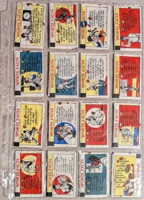 1981 Topps Thirst Break Sports Facts Complete Set Ruth, Mantle, Wilt, Sayers +
